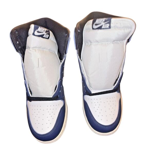 New Air Jordan 1 Retro Hi OG Midnight Navy Size 6.5 Youth / 8 Womens - Picture 5 of 13